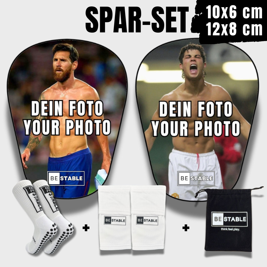 Mini-Schienbeinschoner personalisiert und hochwertig bedruckt – personalisierte Mini Schienbeinschoner mit eigenem Foto oder Wunschbild – Mini Schienbeinschoner mit Foto, ideal als Geschenk für Fußballfans oder Nachwuchskicker – Mini Schienbeinschoner mit Bild vom Lieblingsspieler oder Vereinslogo – Mini Schienbeinschoner individuell gestaltbar mit Namen, Farben und Designs – Fußball Schienbeinschoner personalisiert für Kinder, Jugendliche oder als Fanartikel von BeStable