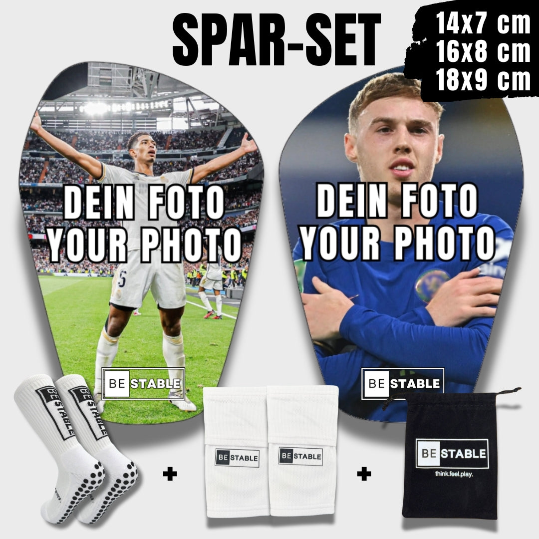 Personalisierte BeStable Schienbeinschoner mit individuellem Design