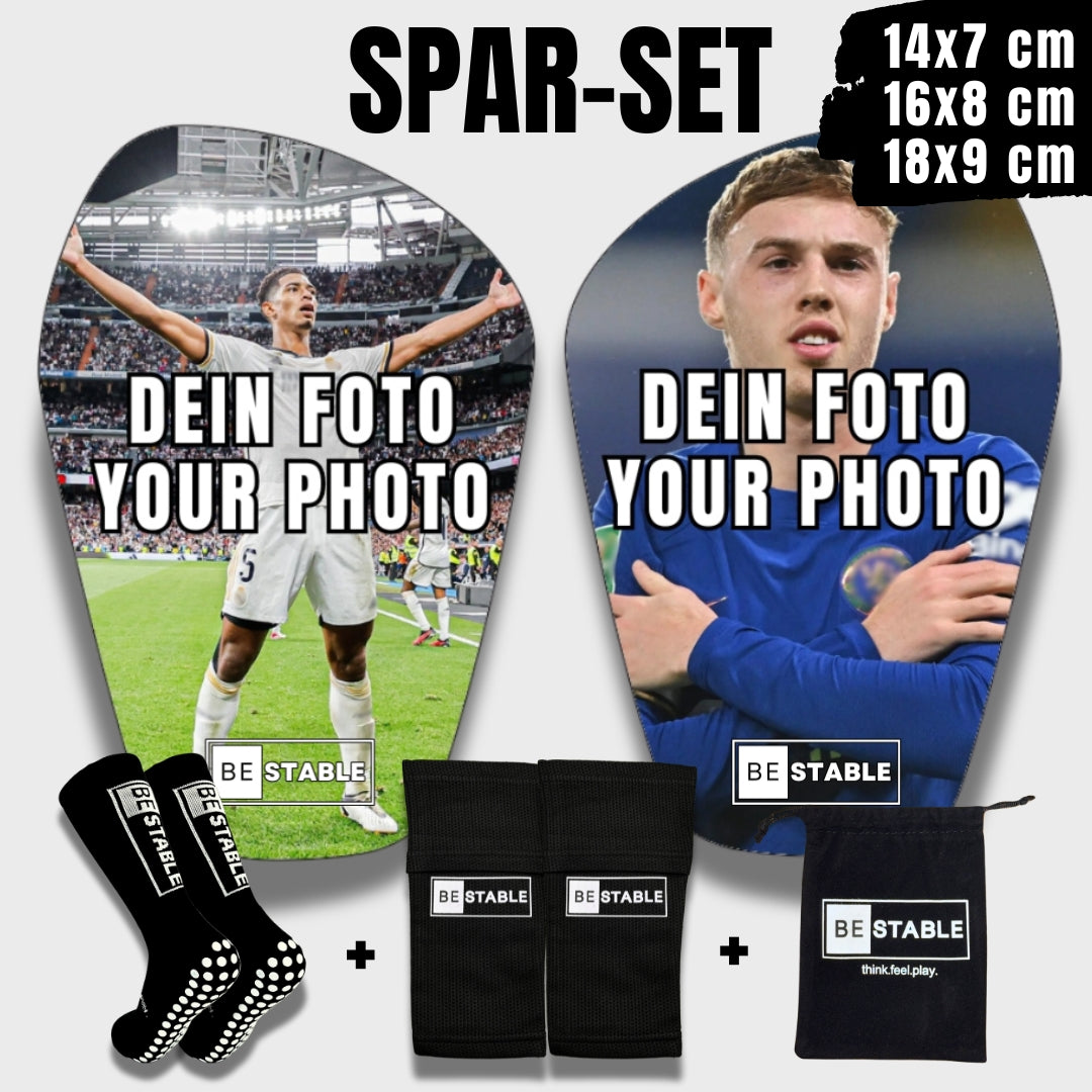 Personalisierte BeStable Schienbeinschoner mit individuellem Design