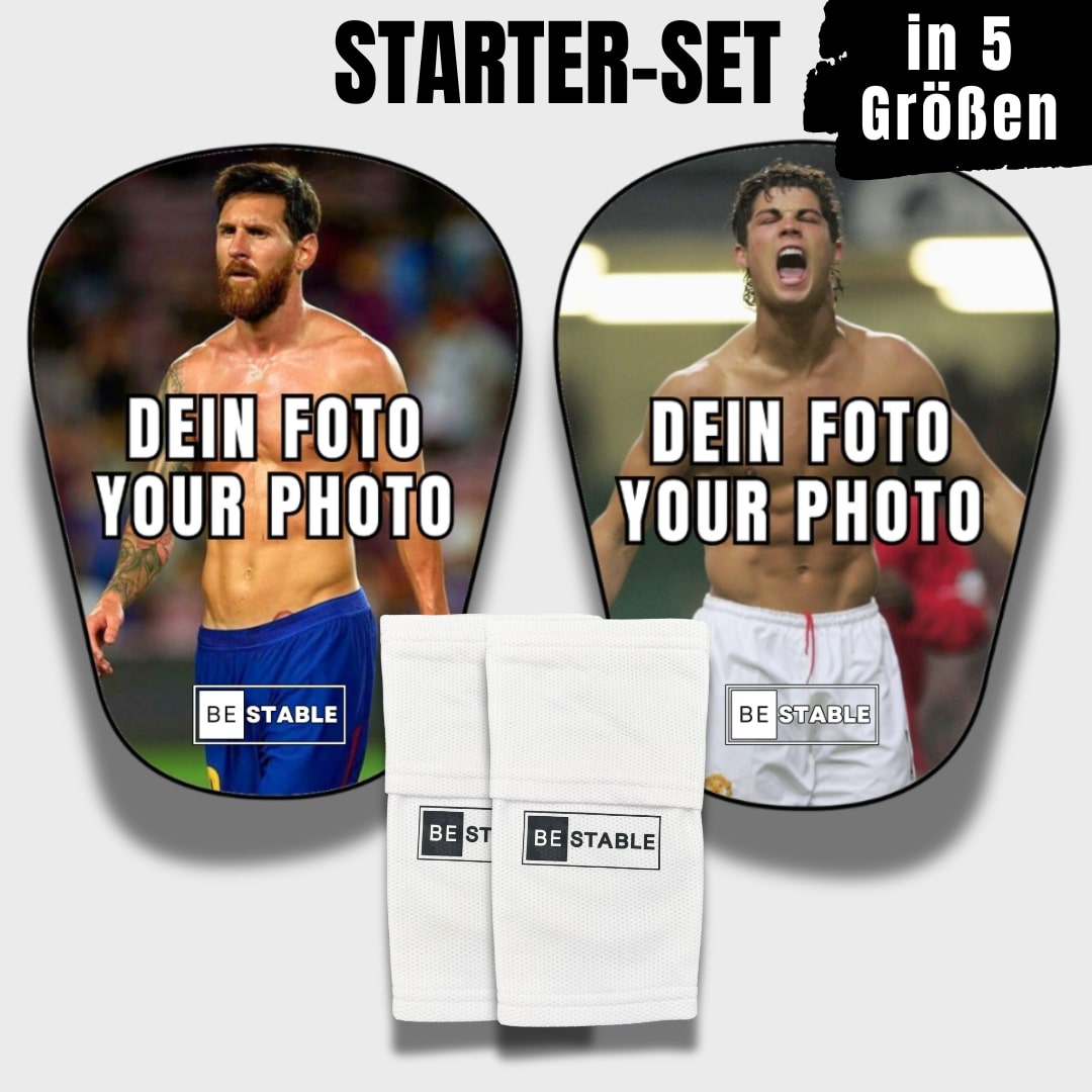 Personalisierte BeStable Schienbeinschoner mit individuellem Design