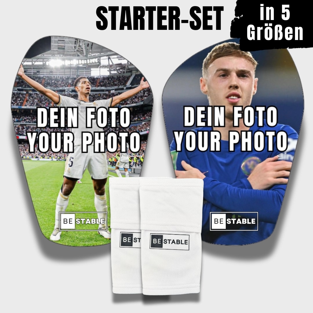 Personalisierte BeStable Schienbeinschoner mit individuellem Design