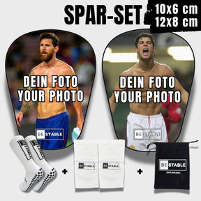 Mini-Schienbeinschoner personalisiert und hochwertig bedruckt – personalisierte Mini Schienbeinschoner mit eigenem Foto oder Wunschbild – Mini Schienbeinschoner mit Foto, ideal als Geschenk für Fußballfans oder Nachwuchskicker – Mini Schienbeinschoner mit Bild vom Lieblingsspieler oder Vereinslogo – Mini Schienbeinschoner individuell gestaltbar mit Namen, Farben und Designs – Fußball Schienbeinschoner personalisiert für Kinder, Jugendliche oder als Fanartikel von BeStable