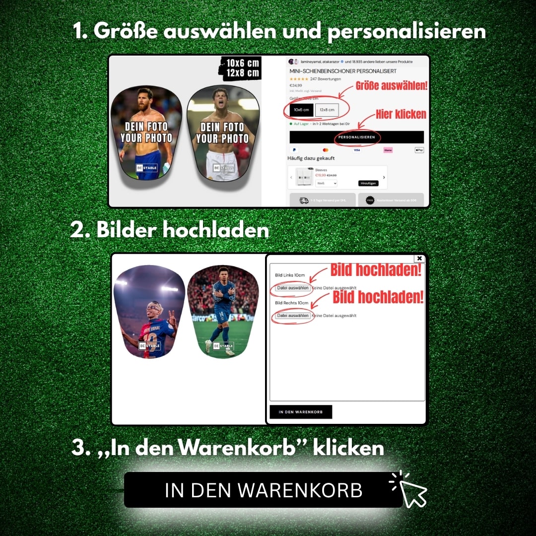 Mini-Schienbeinschoner personalisiert
