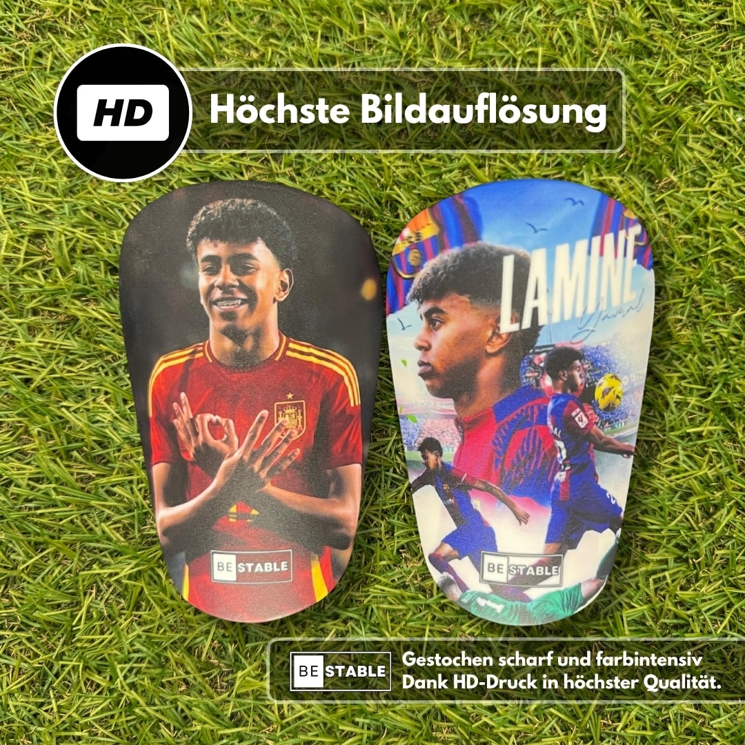 Mini Schienbeinschoner mit eigenem Bild – einzigartig personalisierbar mit Foto, Namen oder Vereinslogo – Schienbeinschoner mit Foto drucken lassen, ideal für Fußballfans und Nachwuchstalente – Mini Schienbeinschoner mit Vereinslogo oder Lieblingsspieler als individuelles Highlight – Mini Schienbeinschoner mit Name und Bild für personalisierte Geschenke – hochwertige Schienbeinschoner mit individuellem Aufdruck in Mini Format von BeStable 