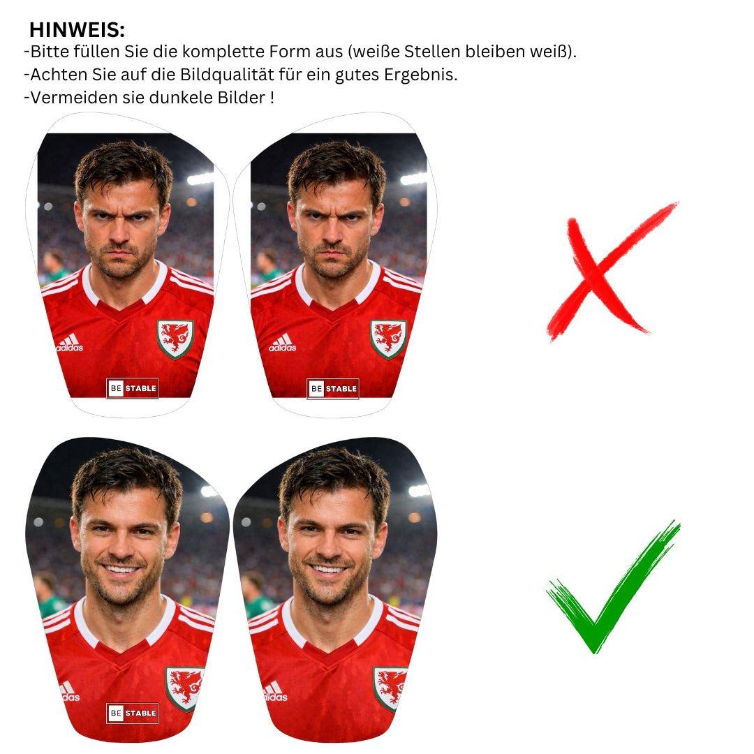 Schienbeinschoner personalisiert